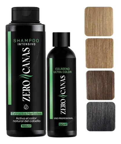 SHAMPOO ZERO CANAS + TRATAMIENTO DE COLÁGENO