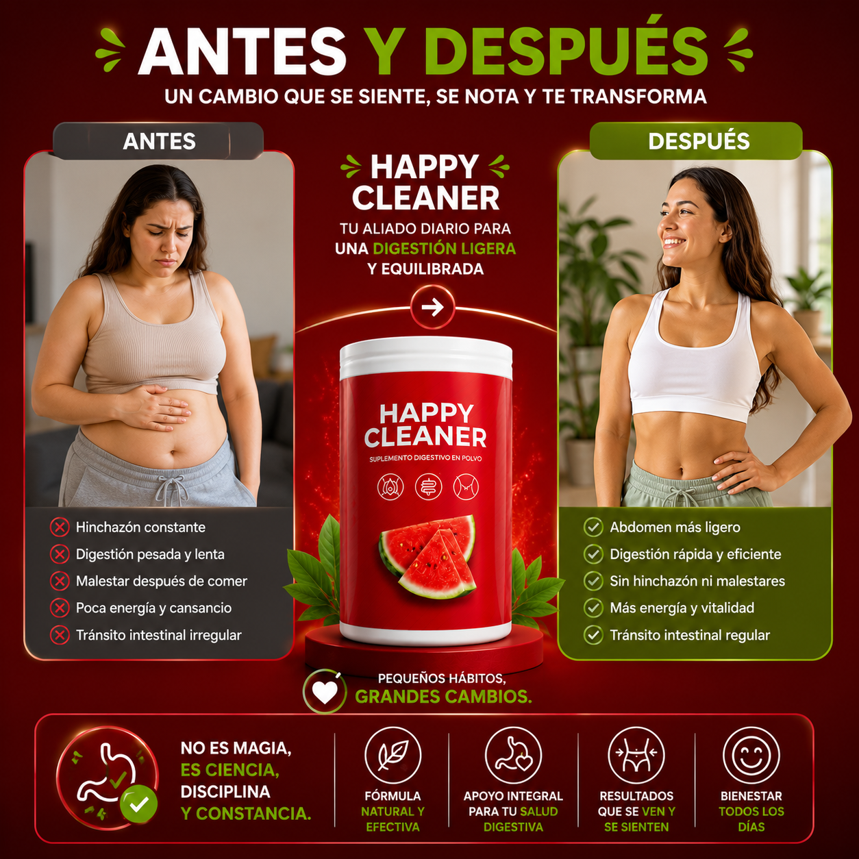 🍉 Happy Cleaner -Tu digestión más ligera, cada día.