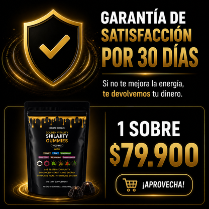 Shilajit importado EEUU 🇺🇸 (60 gomas)