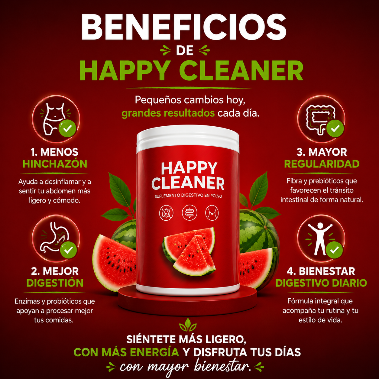 🍉 Happy Cleaner -Tu digestión más ligera, cada día.
