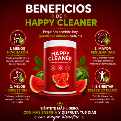 🍉 Happy Cleaner -Tu digestión más ligera, cada día.